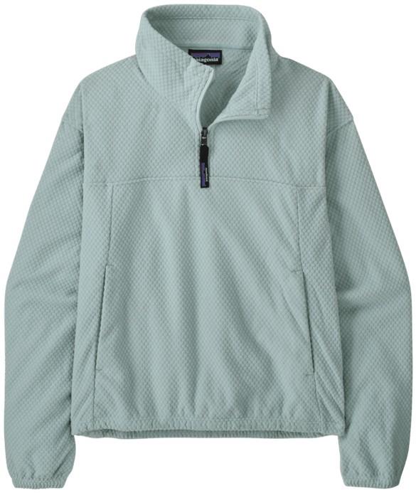 Textured Fleece Pullover - Womens - virtually blue 1