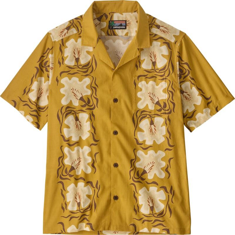 Tidal Threads Camp SS Shirt - Mens - future flowers / honey gold 1