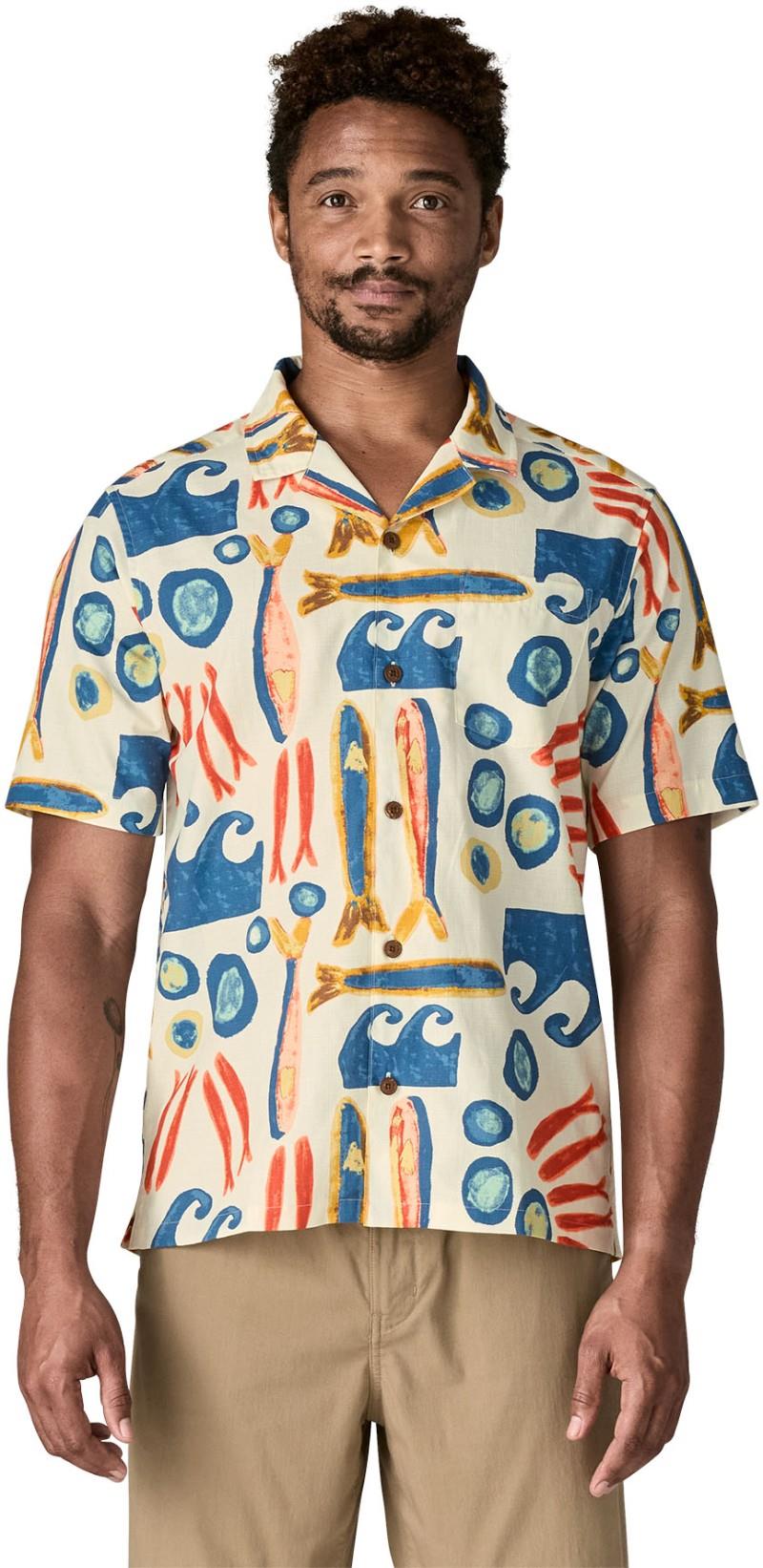 Tidal Threads Camp SS Shirt - Mens - sardines / natural 1