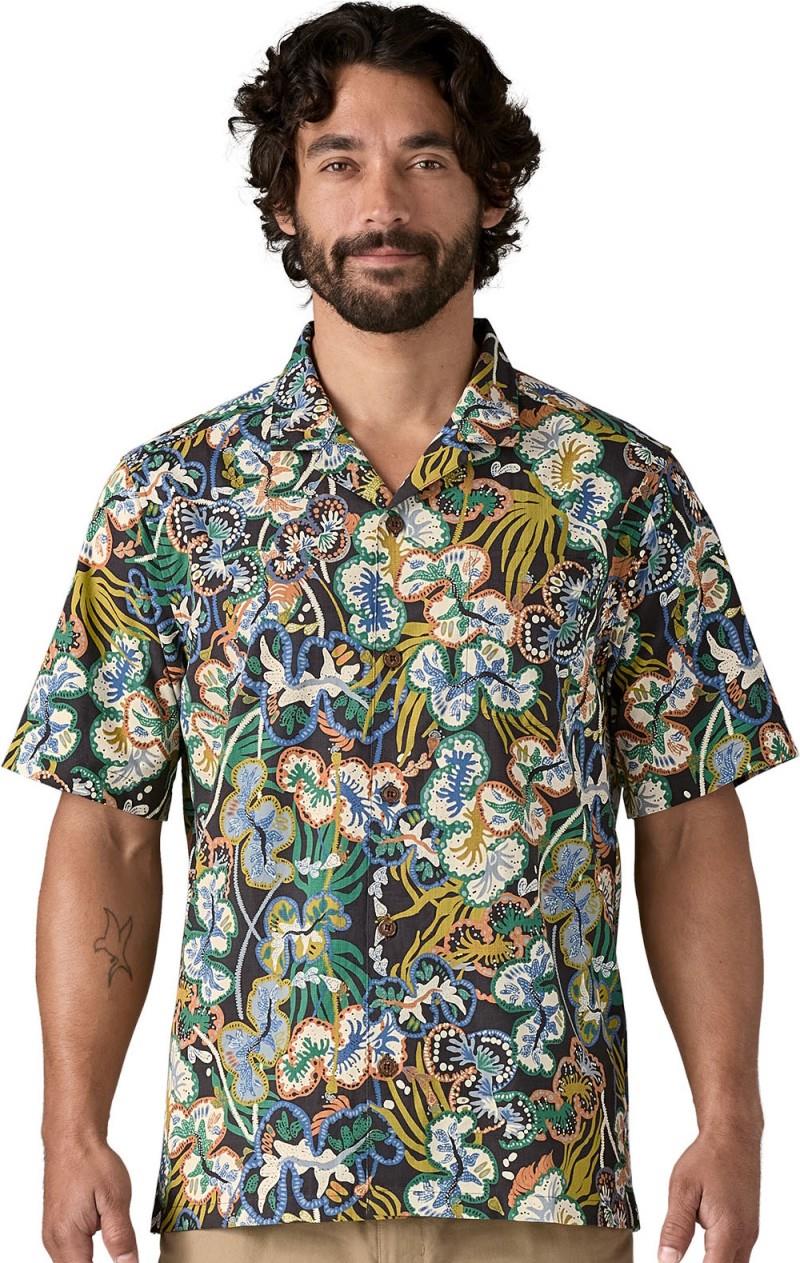 Tidal Threads Camp SS Shirt - Mens - undersea / ink black 1