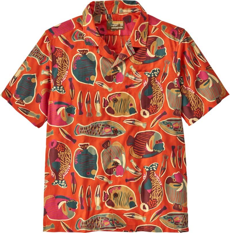 Tidal Threads Camp SS Shirt - Mens - wrasse / pollinator orange 1