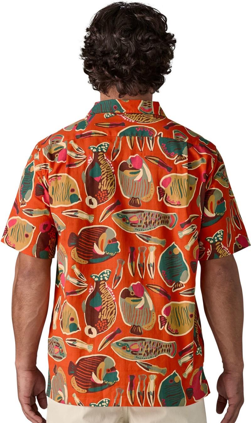 Tidal Threads Camp SS Shirt - Mens - wrasse / pollinator orange 1