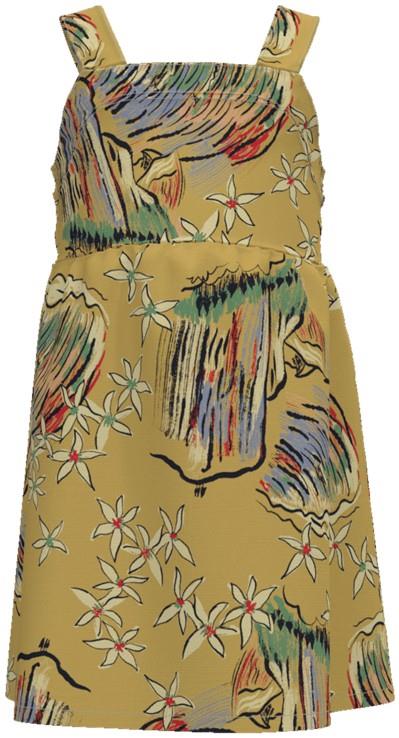 Tidal Threads Dress - Baby - parallel lines / surfboard yellow 1