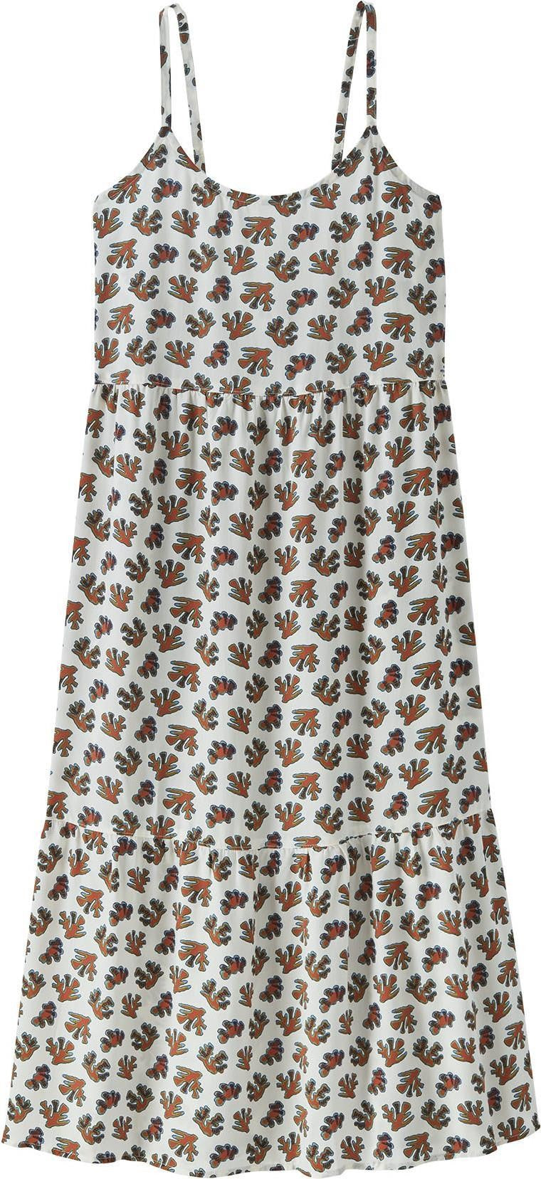 Tidal Threads Dress - oh coral / wool white 1