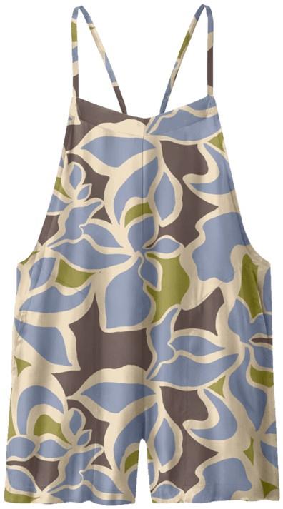 Tidal Threads Romper - Womens - intertidal / ghost blue 1