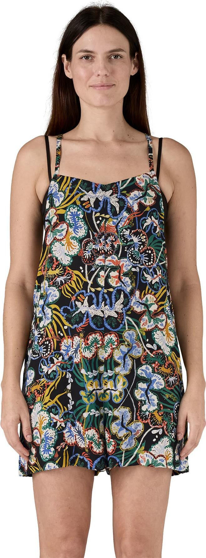 Tidal Threads Romper - Womens - undersea / black 1
