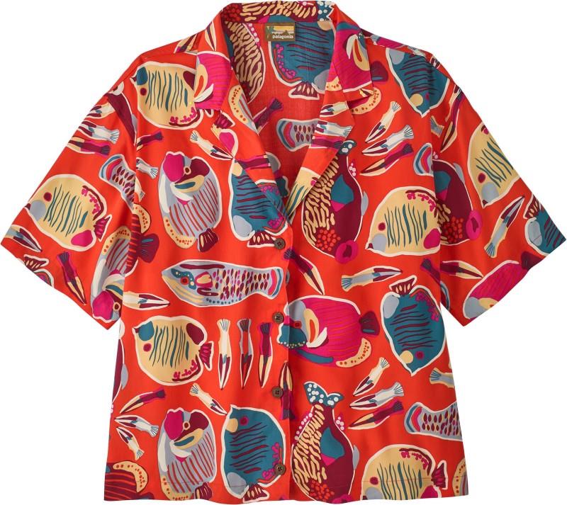 Tidal Threads SS Shirt - Womens - wrasse / pollinator orange 1