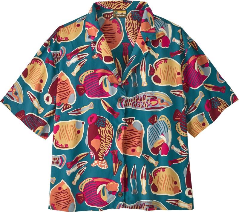 Tidal Threads SS Shirt - Womens - wrasse / wetland blue 1