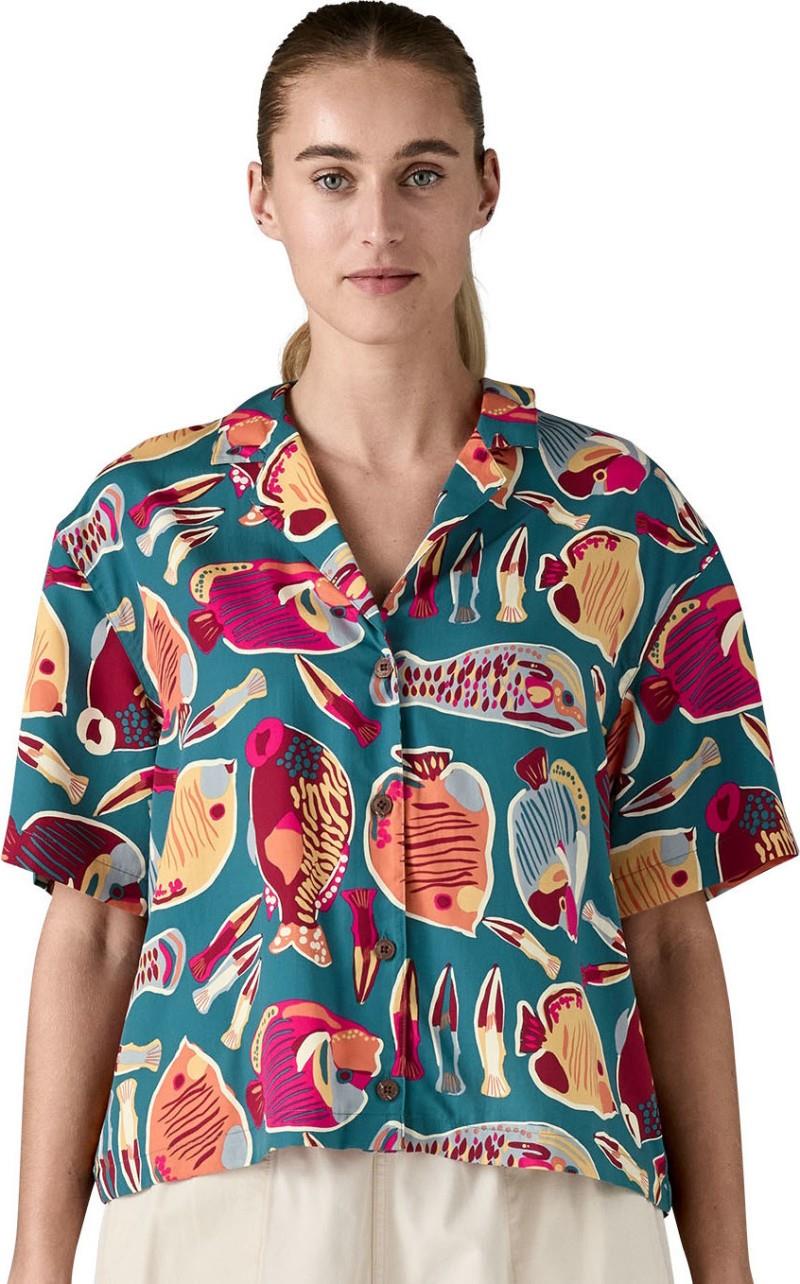 Tidal Threads SS Shirt - Womens - wrasse / wetland blue 1