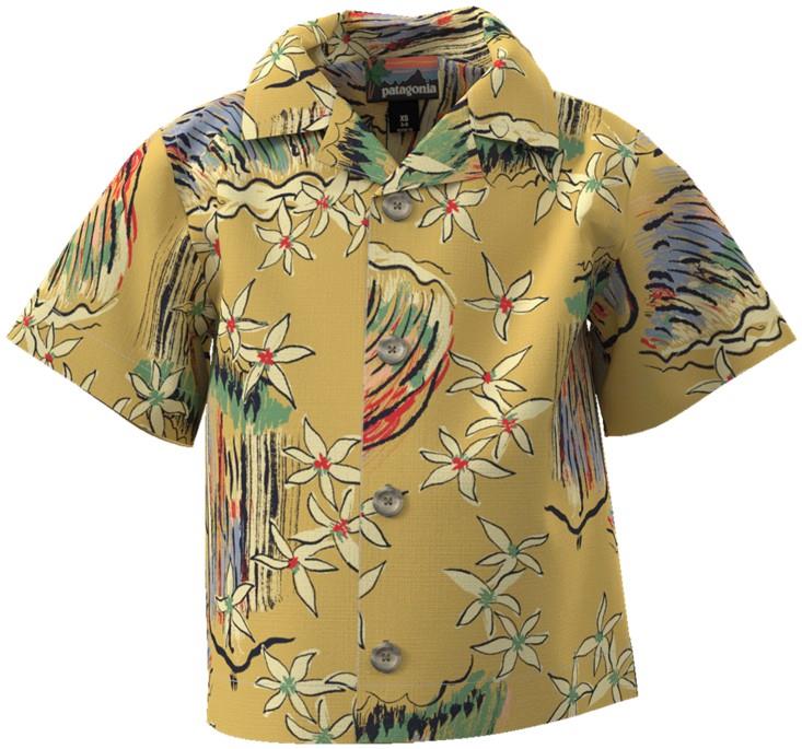 Tidal Threads Shirt - Baby - parallel lines / surfboard yellow 1