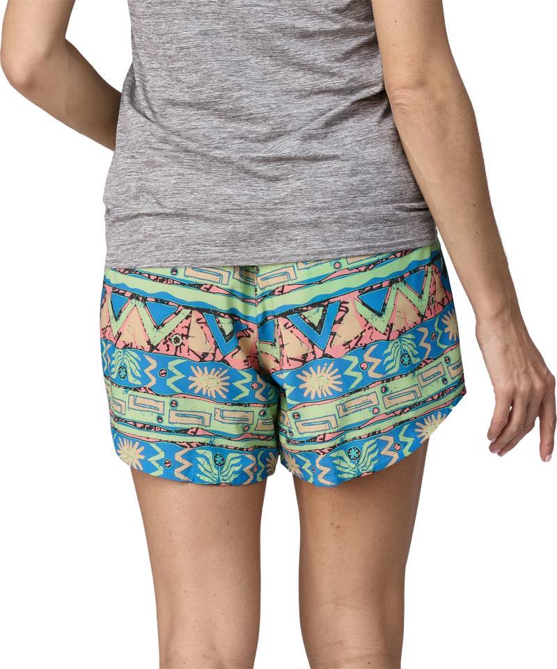 Trailfarer Shorts, 4" Inseam - Womens - High Hopes Geo / Salamander Green 3