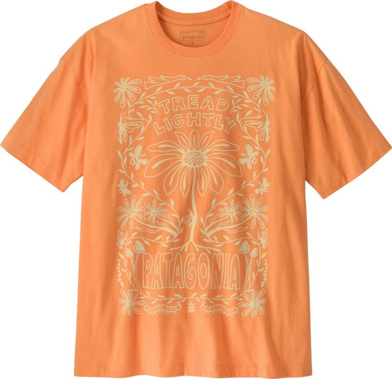Tread Lightly Oversized Organic T-Shirt - Womens - heirloom peach 1