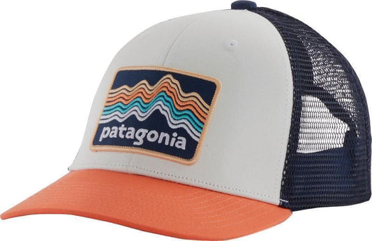 Trucker Hat - Kids - Ridge Rise Stripe / Coho Coral 1