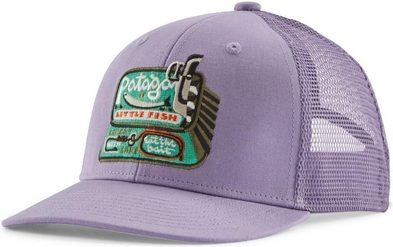 Trucker Hat - Kids - little fish / concrete purple 1