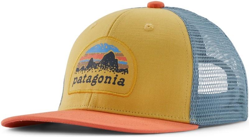 Trucker Hat - Kids - skyline stencil / surfboard yellow 1