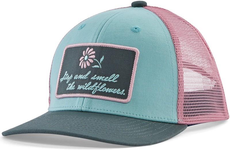 Trucker Hat - Kids - stop for wildflowers / skiff blue 1