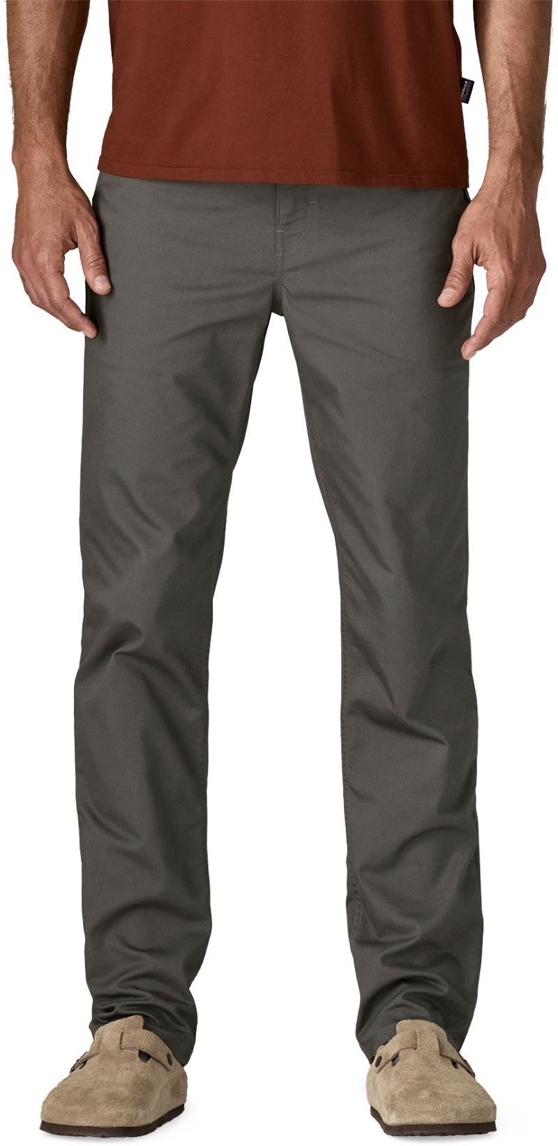 Twill Traveler 5-Pocket Pants, Reg - Mens - forge grey 1