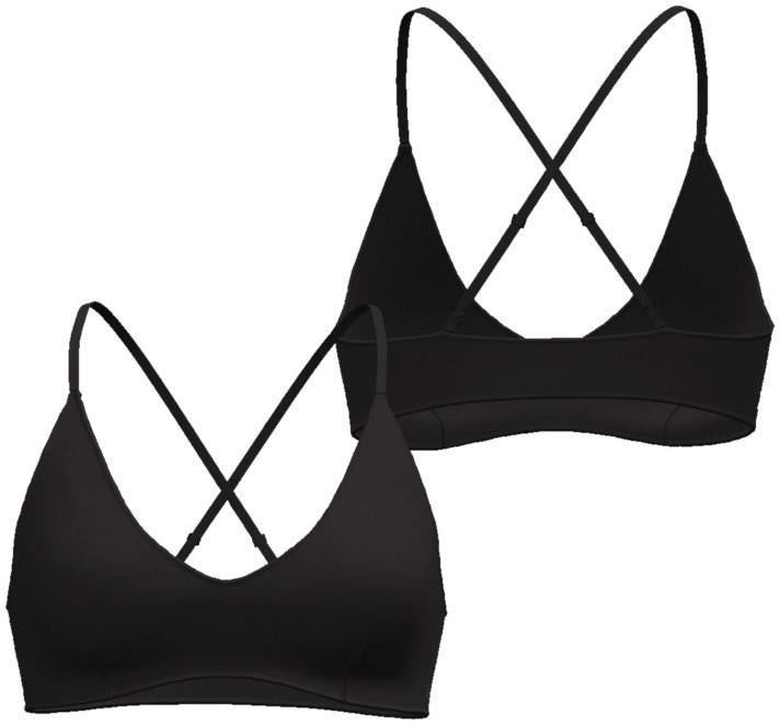V-Neck Top - Womens - black 1