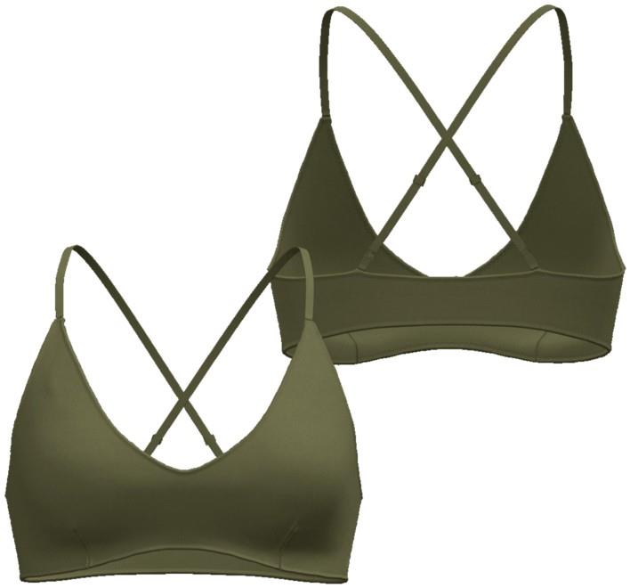 V-Neck Top - Womens - caper green 1