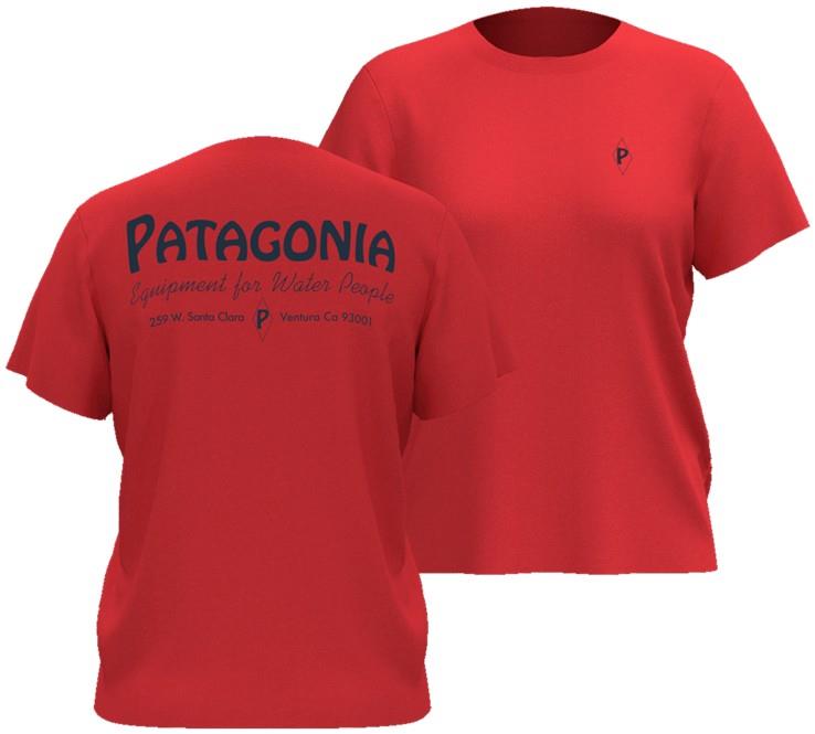 Water People Banner Tee - Womens - atlas red 1