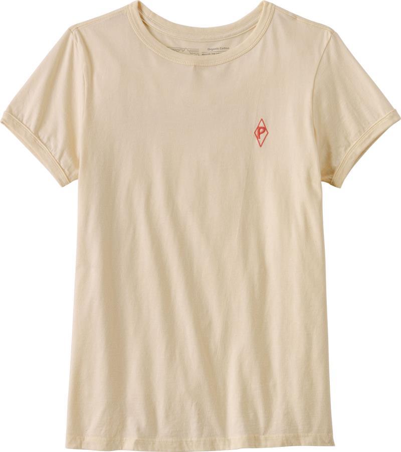 Water People Organic Ringer Tee - Womens - water people banner / undyed natural 1
