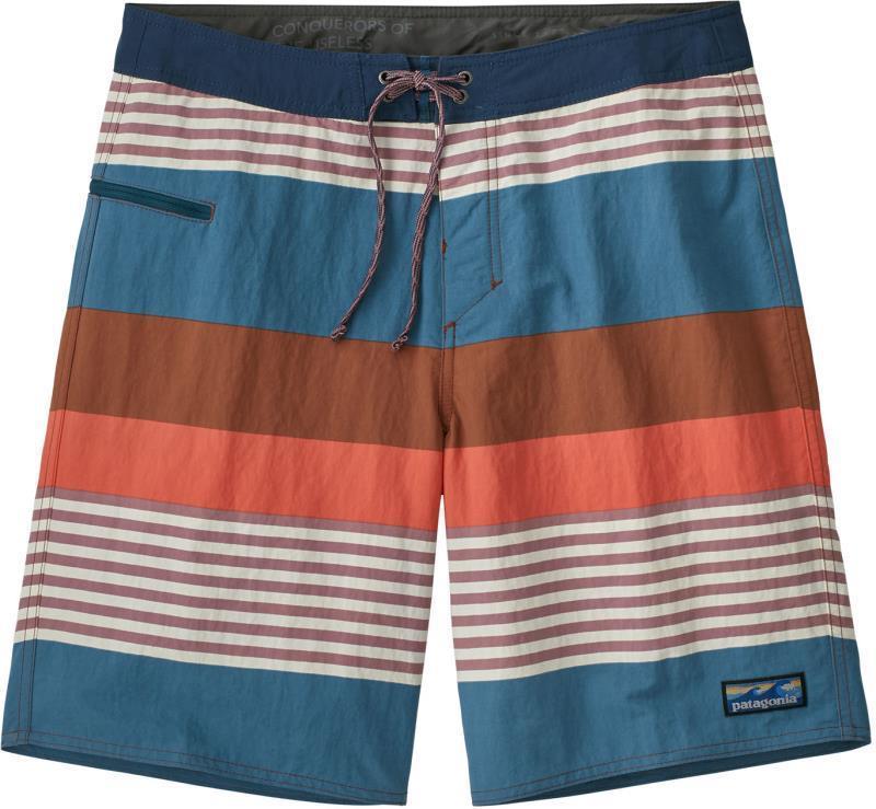 Wavefarer Boardshorts, 19" Outseam - Mens - fitz stripe / sisu brown 1