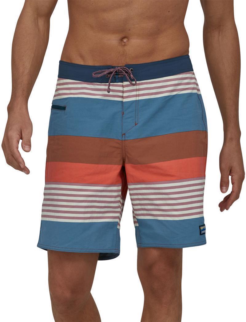 Wavefarer Boardshorts, 19" Outseam - Mens - fitz stripe / sisu brown 1