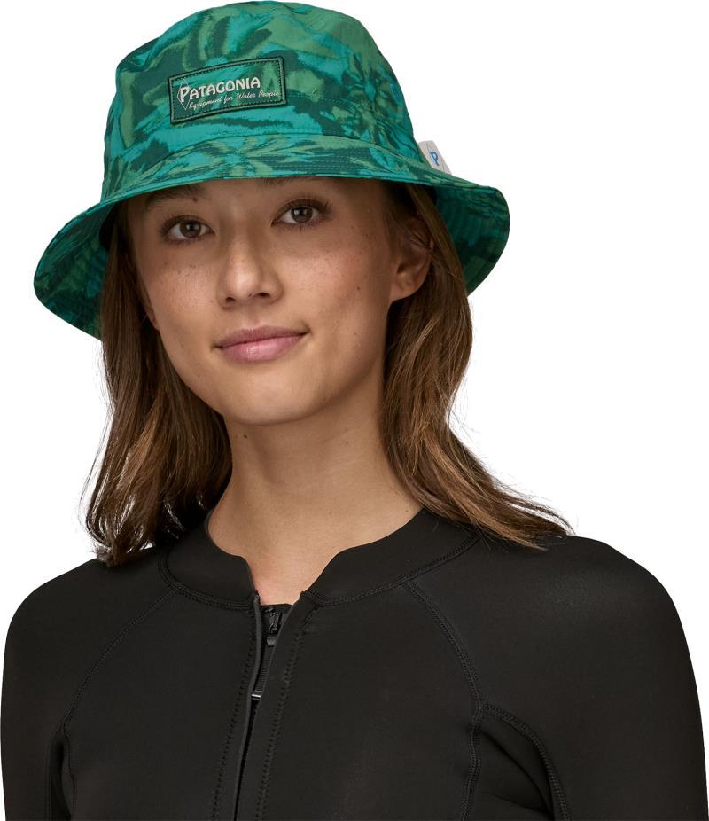 Wavefarer Bucket Hat - Water People Banner / Cliffs and Waves Conifer Gre 2