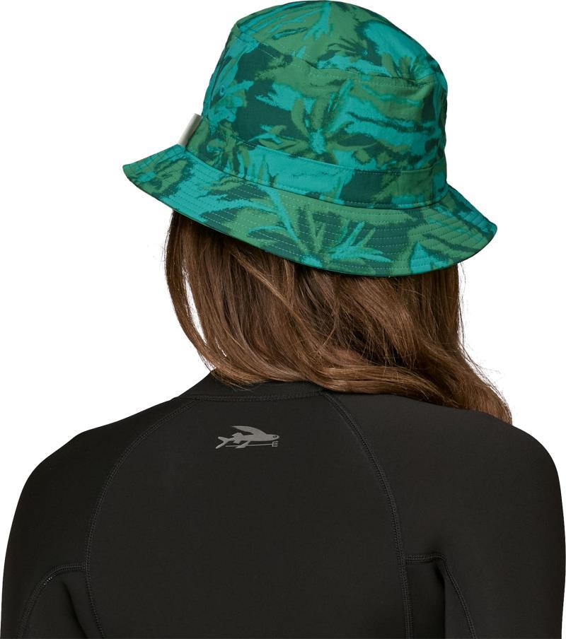 Wavefarer Bucket Hat - Water People Banner / Cliffs and Waves Conifer Gre 3
