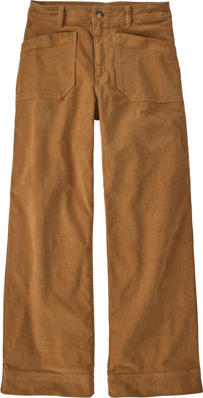 Wide Leg Cord Pants - Womens - nest brown 1