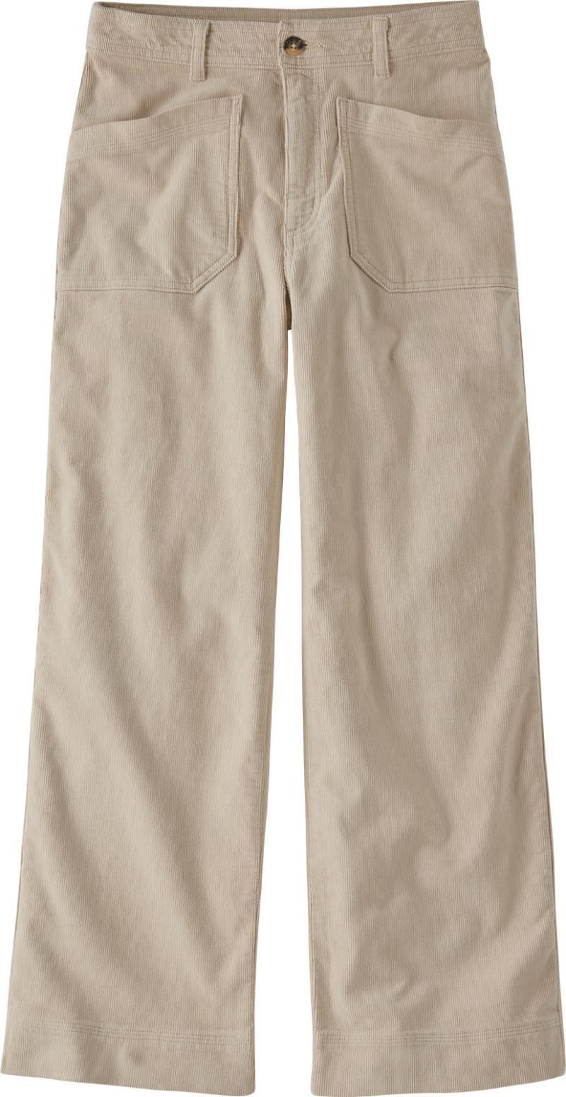 Wide Leg Cord Pants - Womens - pumice 1