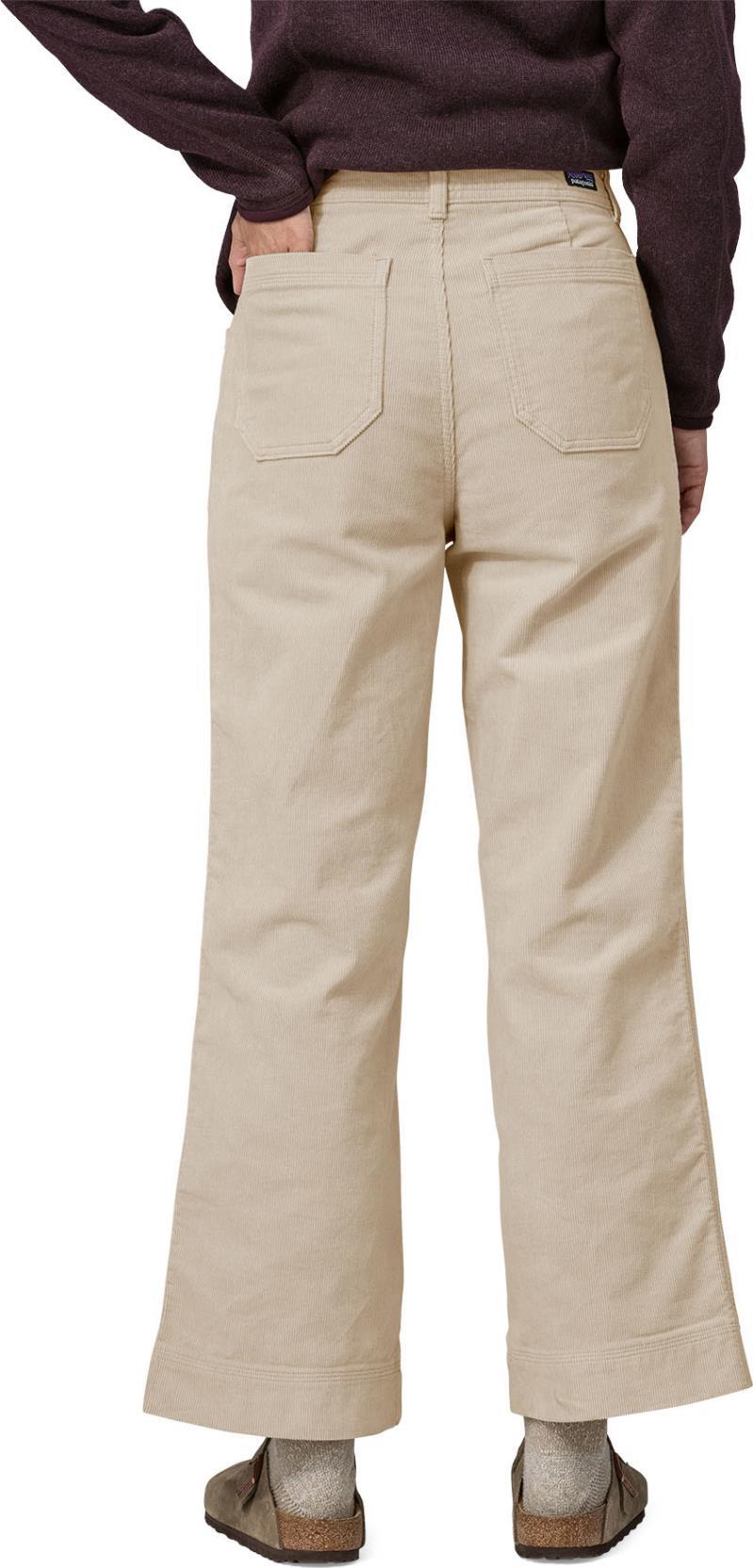 Wide Leg Cord Pants - Womens - pumice 1