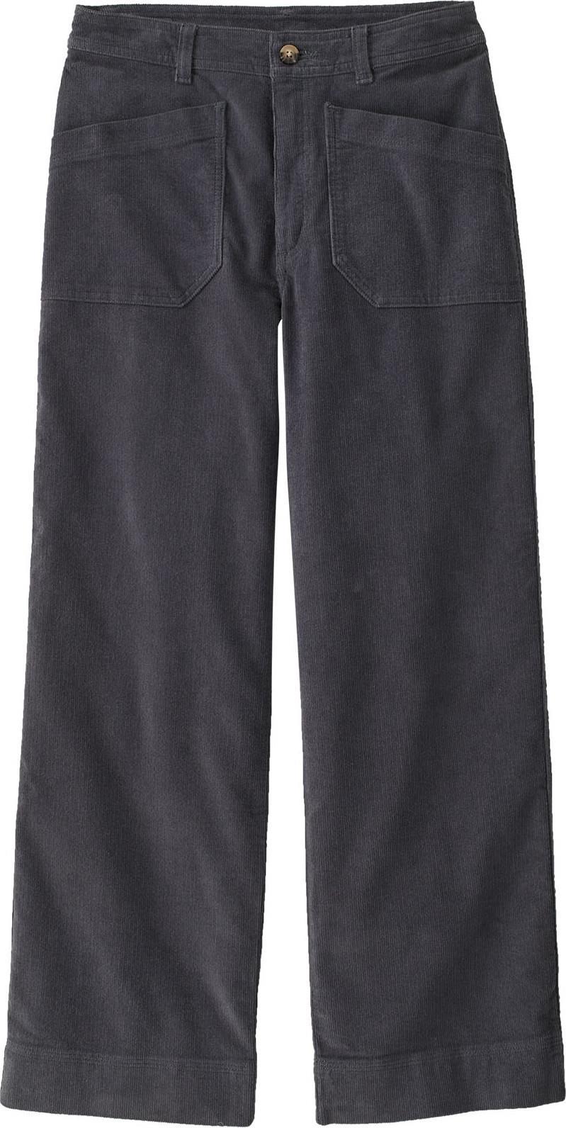 Wide Leg Cord Pants - Womens - smolder blue 1