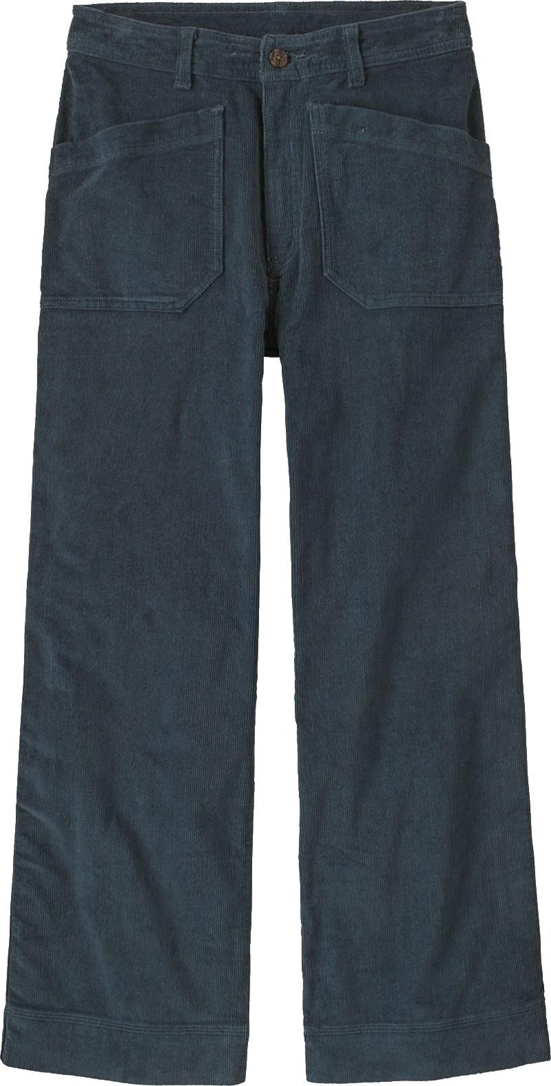Wide Leg Corduroy Pants - Womens - summit blue 1