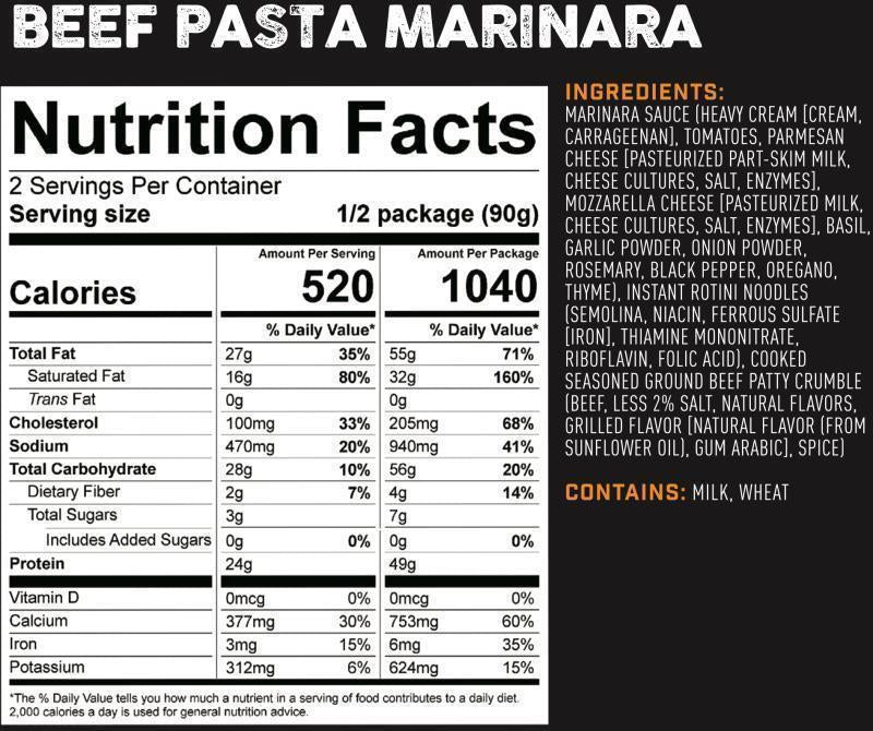 Beef Pasta Marinara - Not Applicable 2