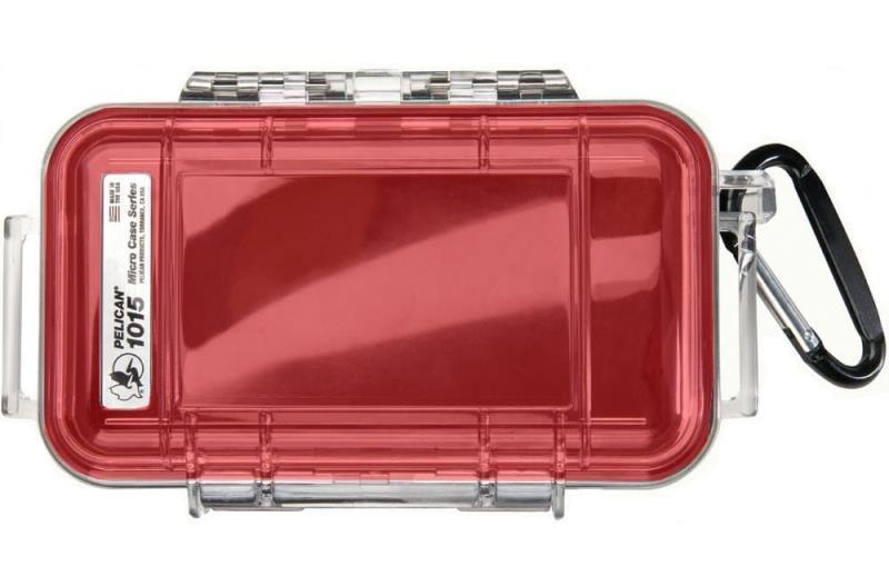 1015 Micro Case - red / clear 1