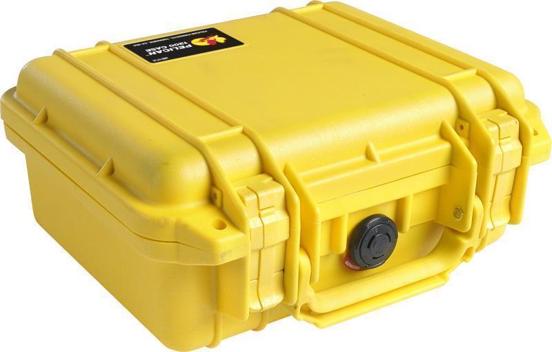 1200 Small Case With Foam - Yellow 1
