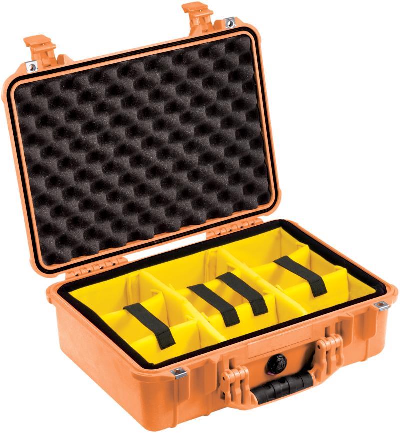1500 Case With Padded Dividers - orange 1