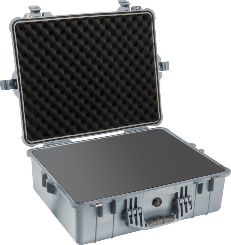 1600 Large Case With Foam - silver 1