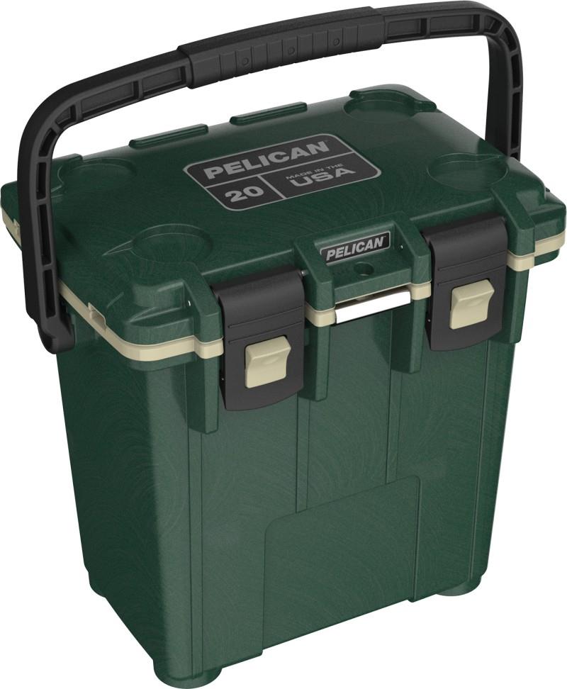 Elite Cooler 20QT - hunter green / tan 1