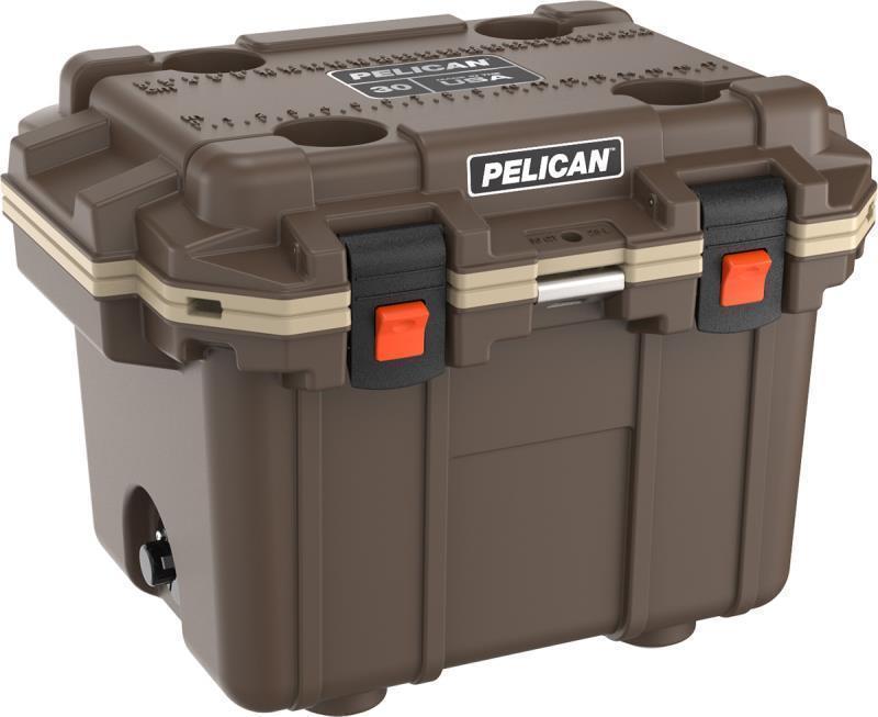 Elite Cooler 30QT - Brown / Tan 2