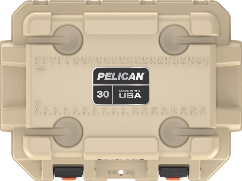 Elite Cooler 30QT - Tan / Orange 4