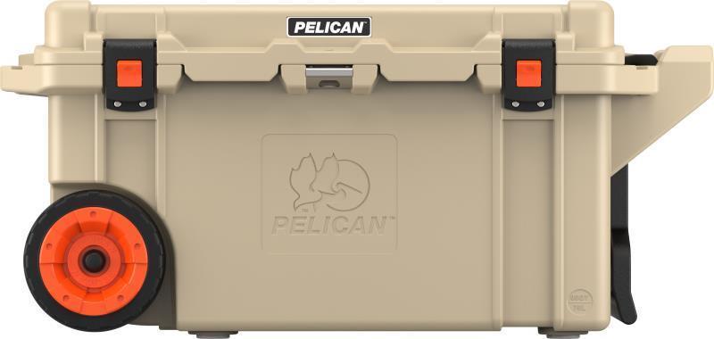 Elite Wheeled Cooler 80QT - tan 1