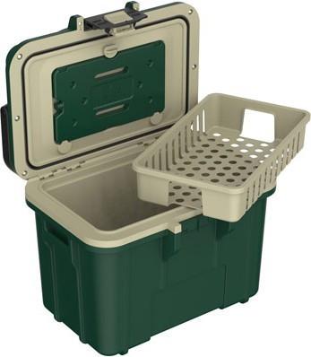 Personal Cooler 8QT - hunter green / tan 1