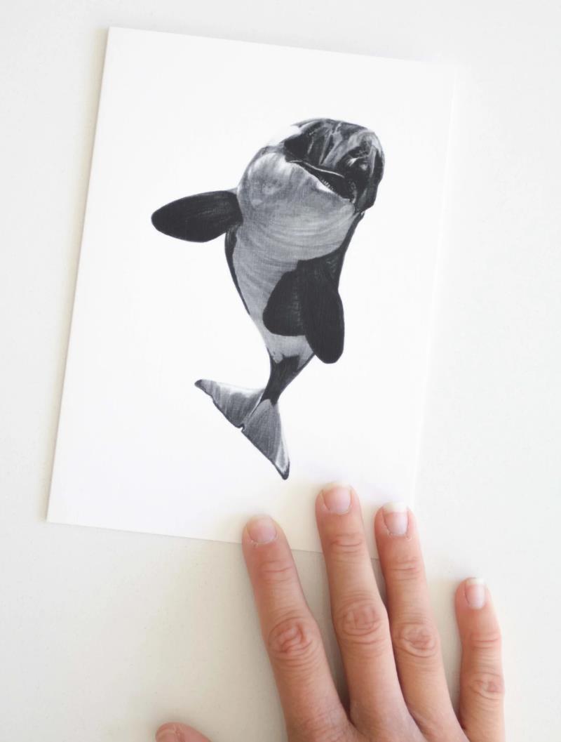 Greeting Card - Orca 1
