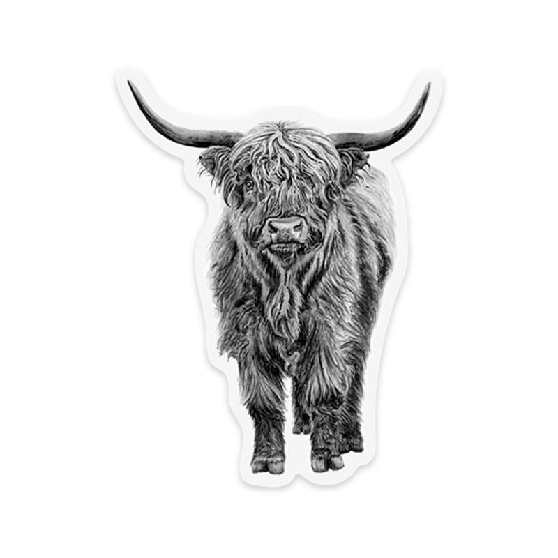 Highland Cow Sticker - not applicable 1