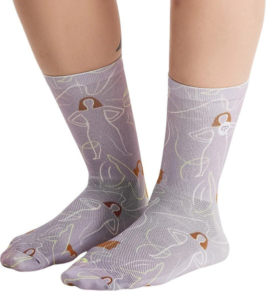 Signature Print Socks - Womens - silhouette cloudy 1