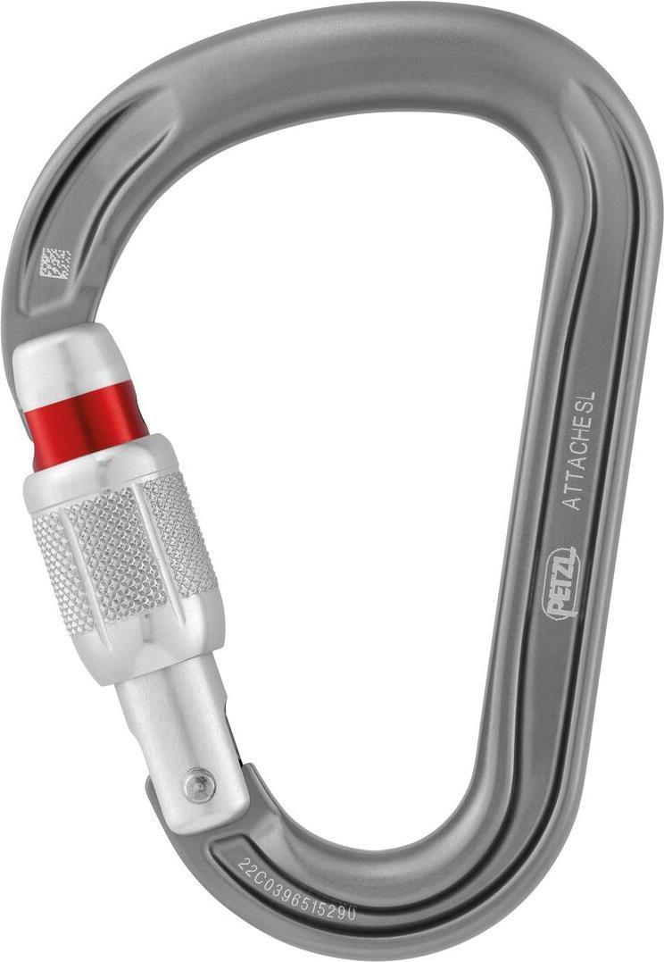 Attache Carabiner - Round-Stock - Screw-Lock - Gray 2