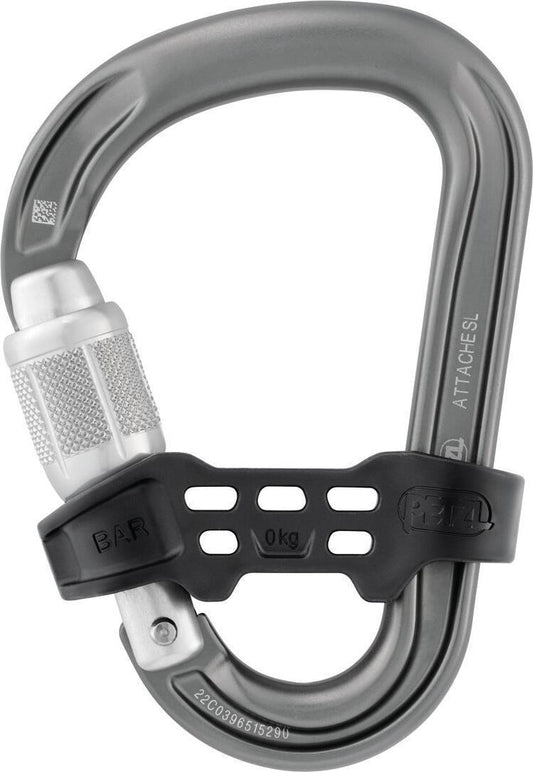 Attache Carabiner - Unidirectional - Screw-Lock - Gray 1