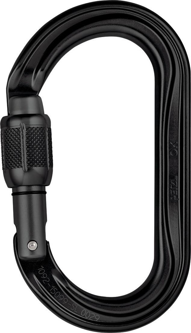 OK Oval Carabiner - Screw-Lock - Black - Not Applicable 1